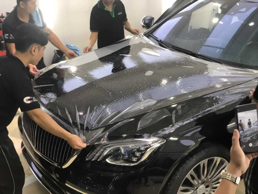 Dán PPF là gi? Ưu và nhược điểm của PPF quy trinh dan phim ppf bao ve son viet nam car care 2 scaled 1