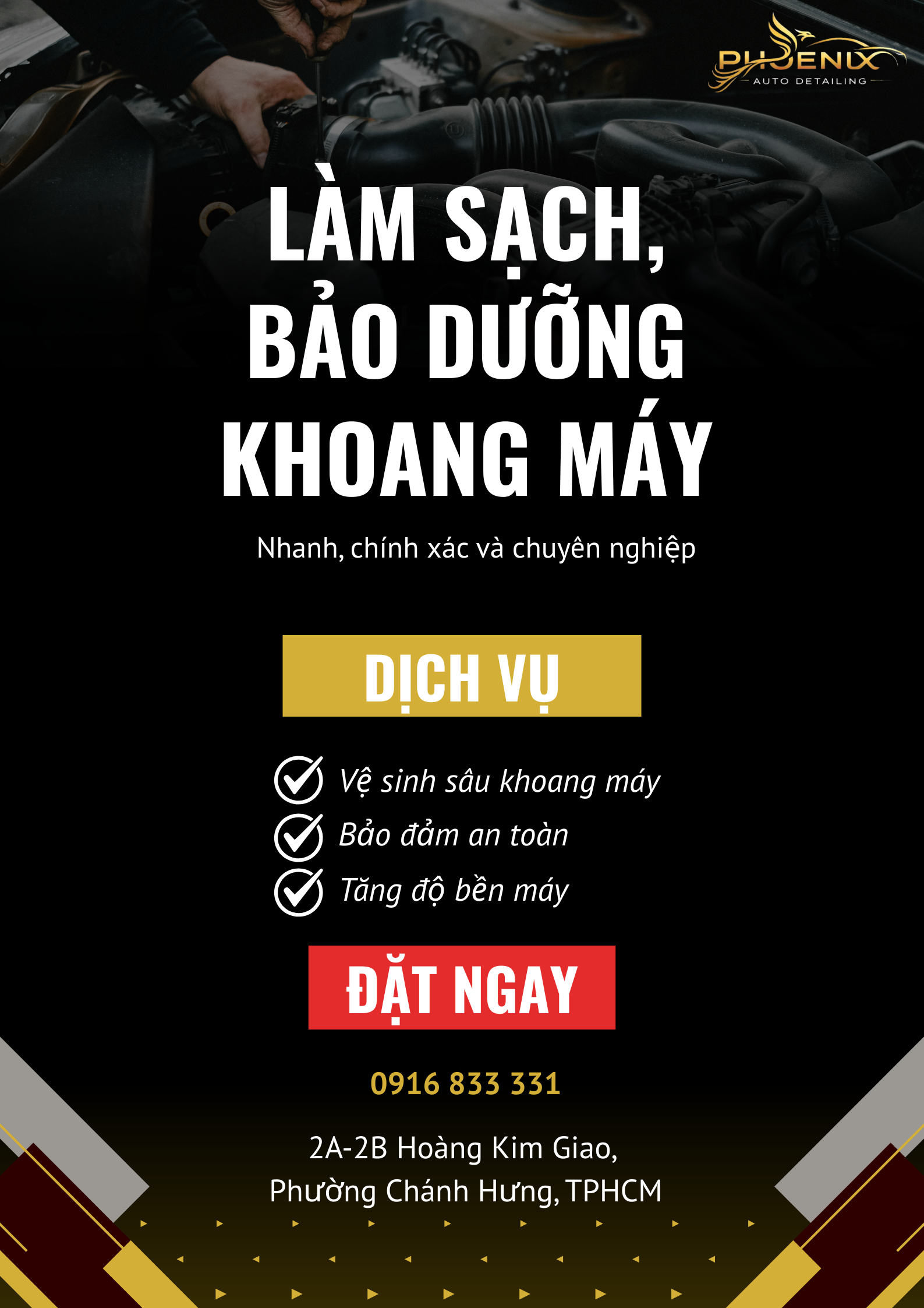 Trang chủ card bảo dưỡng khoang máy